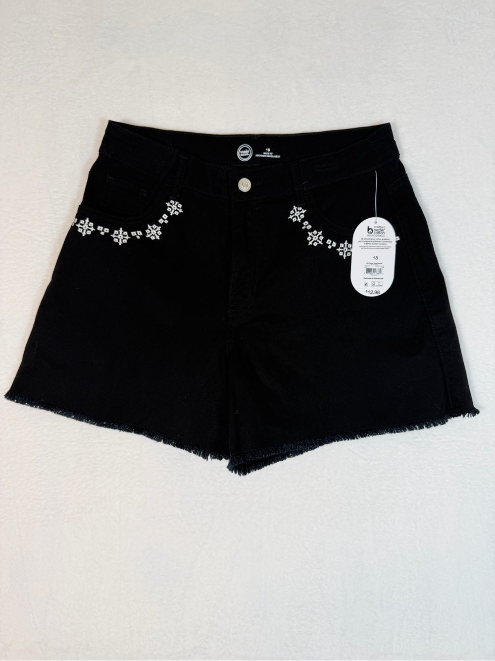 5‎ Pair Bundle of Youth Girls Denim Shorts Wonder Nation Cat Jack So Brand sz 18 - Picture 2 of 10